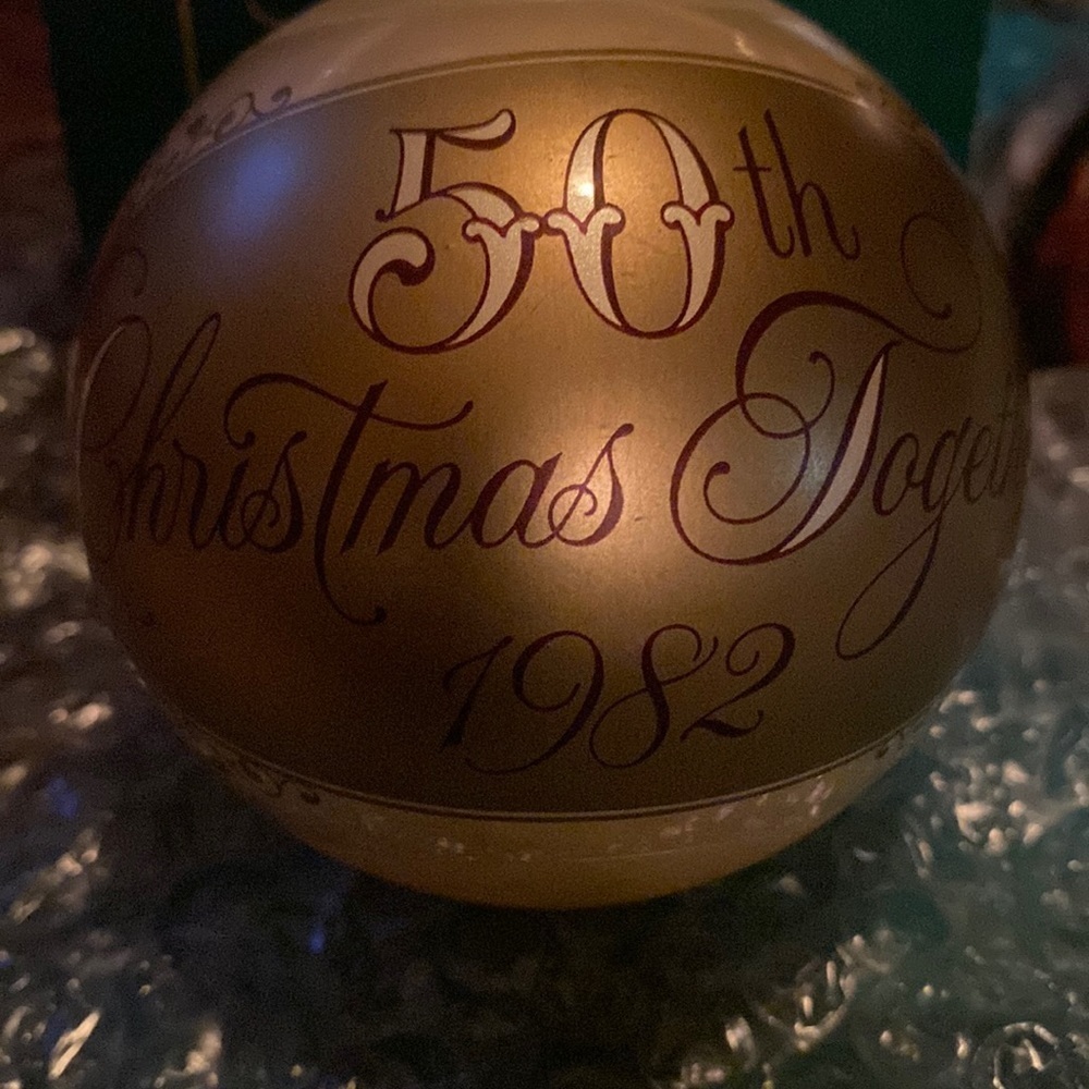 Hallmark Christmas Ornament 50th anniversary 1982